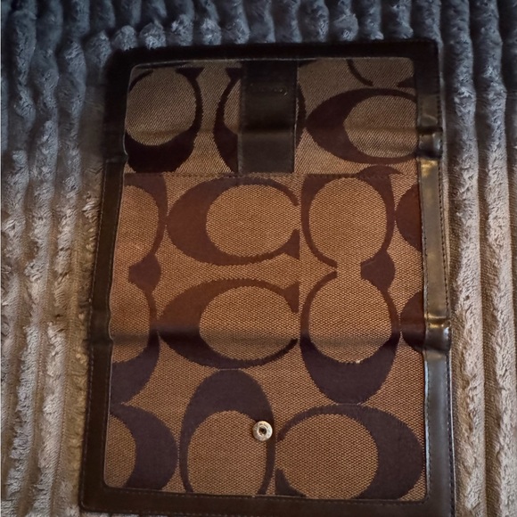 Coach Signature Brown and Tan Clutch - Picture 5 of 5